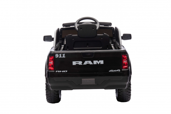 Masinuta electrica Premier RAM 1500 RHO Politie, 12V, roti cauciuc EVA, scaun piele ecologica, negru [14]