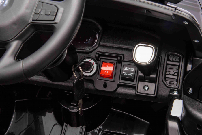 Masinuta electrica Premier RAM 1500 RHO Politie, 12V, roti cauciuc EVA, scaun piele ecologica, negru [22]