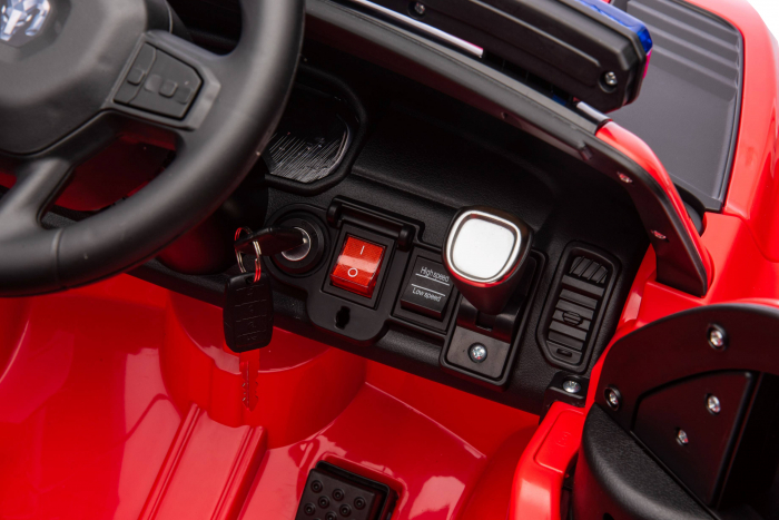 Masinuta electrica Premier RAM 1500 RHO Pompieri, 12V, roti cauciuc EVA, scaun piele ecologica, rosu [21]