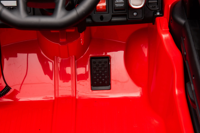 Masinuta electrica Premier RAM 1500 RHO Pompieri, 12V, roti cauciuc EVA, scaun piele ecologica, rosu [20]