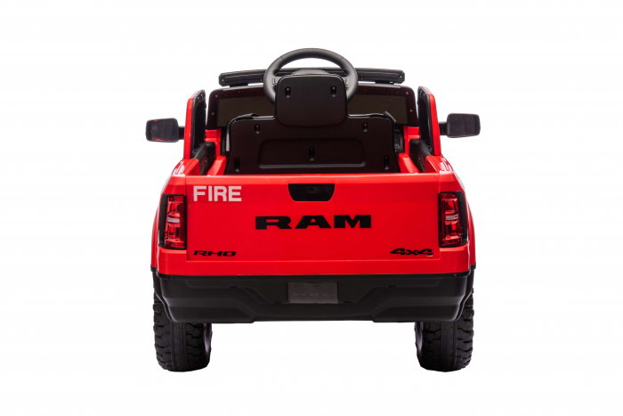 Masinuta electrica Premier RAM 1500 RHO Pompieri, 12V, roti cauciuc EVA, scaun piele ecologica, rosu [17]