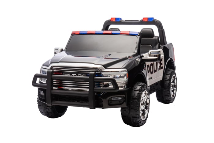 Masinuta electrica Premier RAM 3500 Politie, 12V, 2 copii, roti cauciuc EVA, scaun piele ecologica, negru [3]