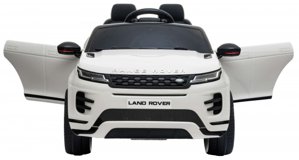 Masinuta electrica Premier Range Rover Evoque, 12V, roti cauciuc EVA, scaun piele ecologica, alb [10]