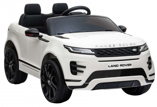 Masinuta electrica Premier Range Rover Evoque, 12V, roti cauciuc EVA, scaun piele ecologica, alb [9]