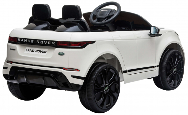 Masinuta electrica Premier Range Rover Evoque, 12V, roti cauciuc EVA, scaun piele ecologica, alb [8]