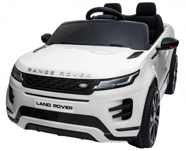 Masinuta electrica Premier Range Rover Evoque, 12V, roti cauciuc EVA, scaun piele ecologica, alb [15]