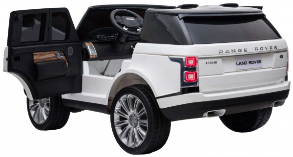 Masinuta electrica Premier Range Rover Vogue HSE, 12V, 2 locuri, roti cauciuc EVA, scaun piele ecologica, alb [13]