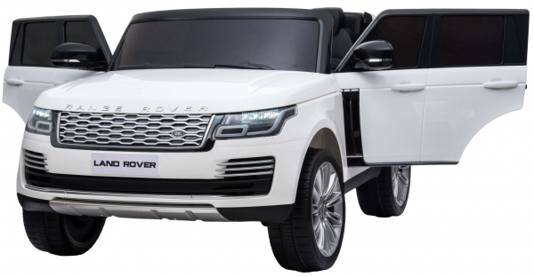 Masinuta electrica Premier Range Rover Vogue HSE, 12V, 2 locuri, roti cauciuc EVA, scaun piele ecologica, alb [11]