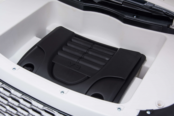 Masinuta electrica Premier Range Rover Vogue HSE, 12V, 2 locuri, roti cauciuc EVA, scaun piele ecologica, alb [30]
