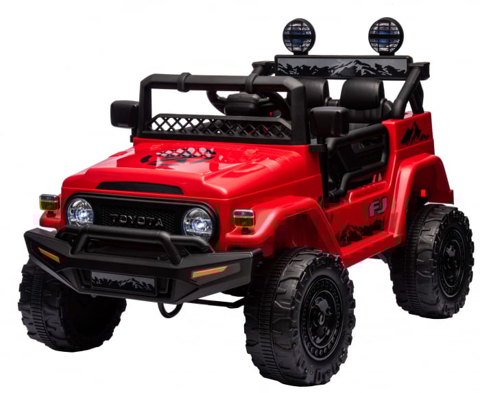 Masinuta electrica Premier Toyota FJ Cruiser, 12V, roti cauciuc EVA, scaun piele ecologica, rosu [3]