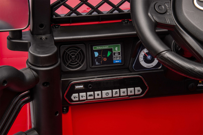 Masinuta electrica Premier Toyota FJ Cruiser, 12V, roti cauciuc EVA, scaun piele ecologica, rosu [16]