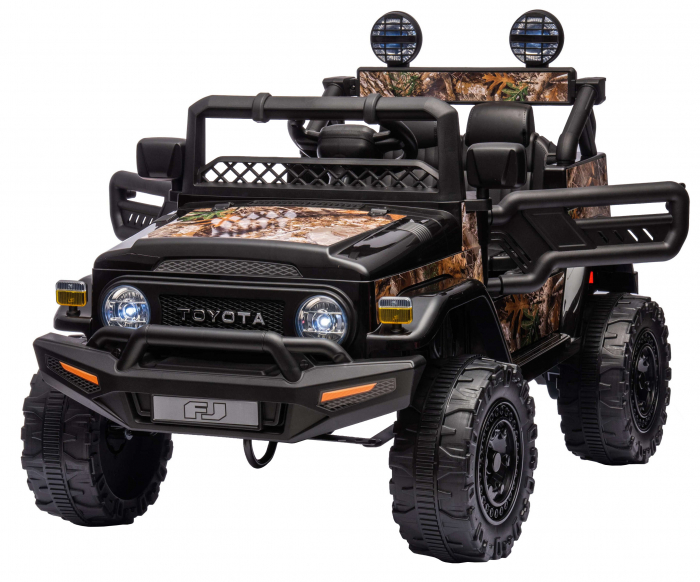 Masinuta electrica Premier Toyota FJ Cruiser, 12V, roti cauciuc EVA, scaun piele ecologica, negru (Forest) [10]