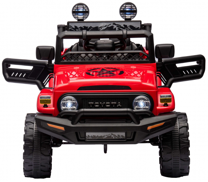 Masinuta electrica Premier Toyota FJ Cruiser, 12V, roti cauciuc EVA, scaun piele ecologica, rosu [10]