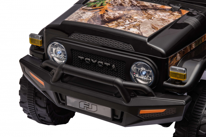 Masinuta electrica Premier Toyota FJ Cruiser, 12V, roti cauciuc EVA, scaun piele ecologica, negru (Forest) [17]