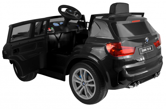 Masinuta electrica SUV Premier BMW X5M, 12V, roti cauciuc EVA, scaun piele ecologica, negru [14]