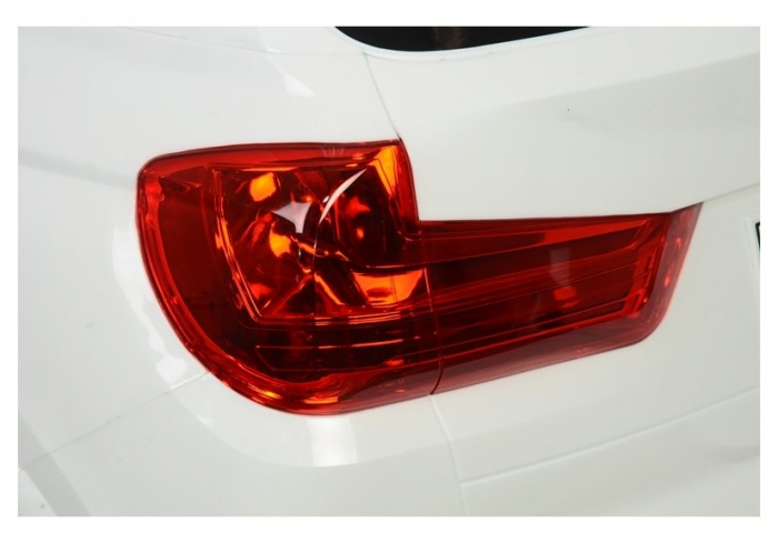 Masinuta electrica Premier BMW X5M Police, 12V, roti cauciuc EVA, scaun piele ecologica, alb [8]