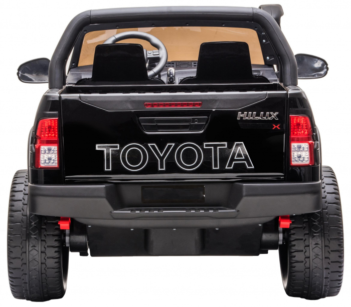 Masinuta electrica SUV Premier Toyota Grand Hilux, 12V, 4x4, roti cauciuc EVA, scaun piele ecologica, negru [6]