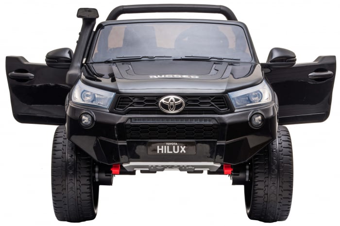 Masinuta electrica SUV Premier Toyota Hilux, 12V, 4x4, roti cauciuc EVA, scaun piele ecologica, negru [7]