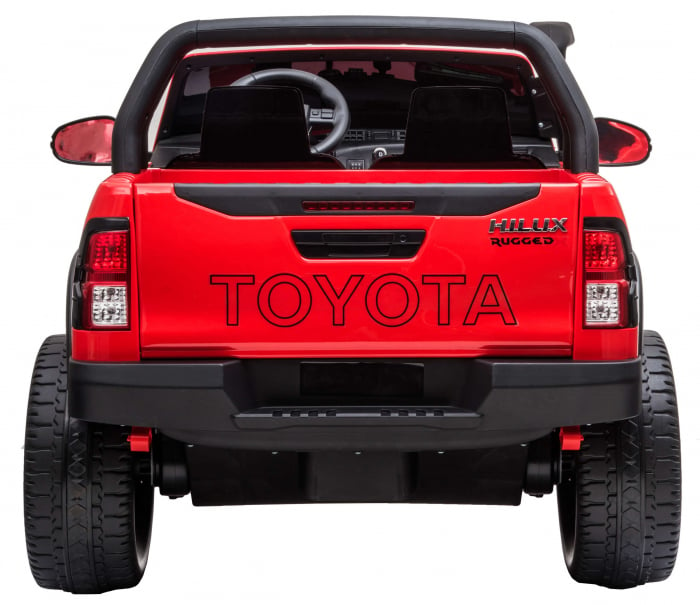 Masinuta electrica SUV Premier Toyota Hilux, 12V, 4x4, roti cauciuc EVA, scaun piele ecologica, rosu [5]