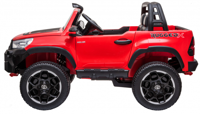 Masinuta electrica SUV Premier Toyota Grand Hilux, 12V, 4x4, roti cauciuc EVA, scaun piele ecologica, rosu [4]