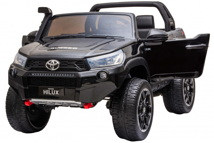 Masinuta electrica SUV Premier Toyota Grand Hilux, 12V, 4x4, roti cauciuc EVA, scaun piele ecologica, negru [9]