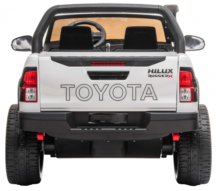 Masinuta electrica SUV Premier Toyota Grand Hilux, 12V, 4x4, roti cauciuc EVA, scaun piele ecologica, alb [5]