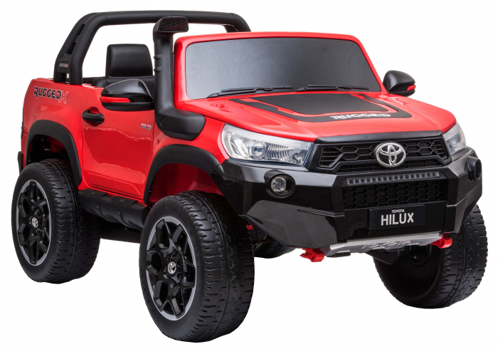 Masinuta electrica SUV Premier Toyota Grand Hilux, 12V, 4x4, roti cauciuc EVA, scaun piele ecologica, rosu [7]