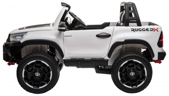 Masinuta electrica SUV Premier Toyota Grand Hilux, 12V, 4x4, roti cauciuc EVA, scaun piele ecologica, alb [4]