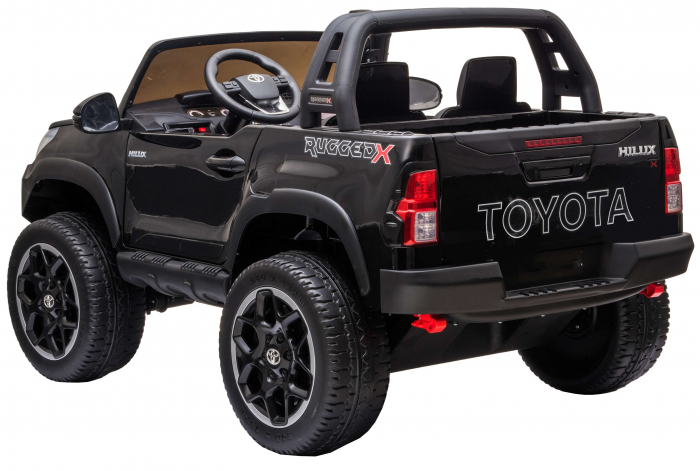 Masinuta electrica SUV Premier Toyota Grand Hilux, 12V, 4x4, roti cauciuc EVA, scaun piele ecologica, negru [5]