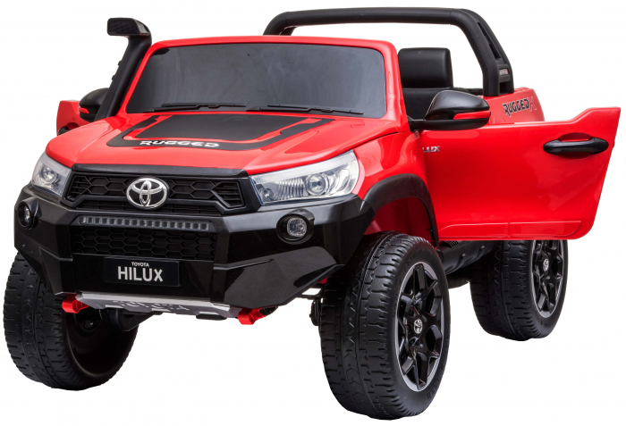 Masinuta electrica SUV Premier Toyota Grand Hilux, 12V, 4x4, roti cauciuc EVA, scaun piele ecologica, rosu [9]