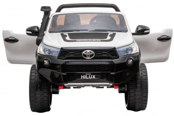 Masinuta electrica SUV Premier Toyota Hilux, 12V, 4x4, roti cauciuc EVA, scaun piele ecologica, alb [5]