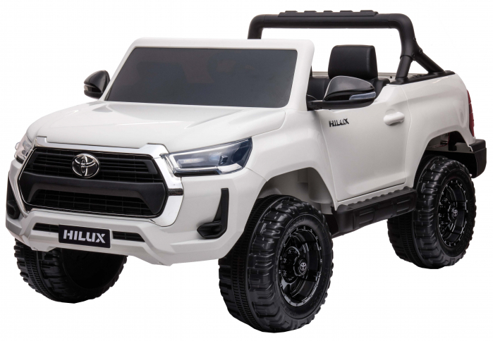 Masinuta electrica SUV Premier Toyota Hilux, 12V, 4x4, roti cauciuc EVA, scaun piele ecologica, alb [3]