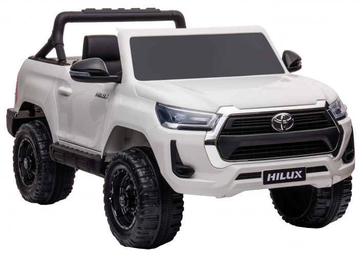 Masinuta electrica SUV Premier Toyota Hilux, 12V, 4x4, roti cauciuc EVA, scaun piele ecologica, alb [7]