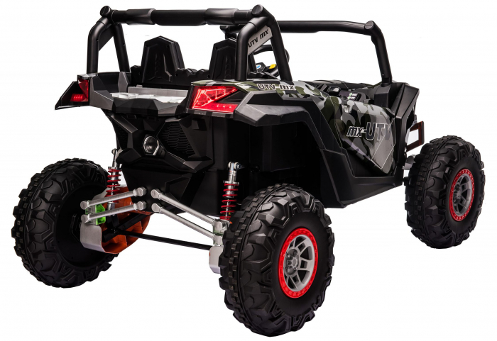 Masinuta electrica UTV Premier Dune, 24V, roti cauciuc EVA, 2 locuri, scaun piele ecologica, camuflaj [8]