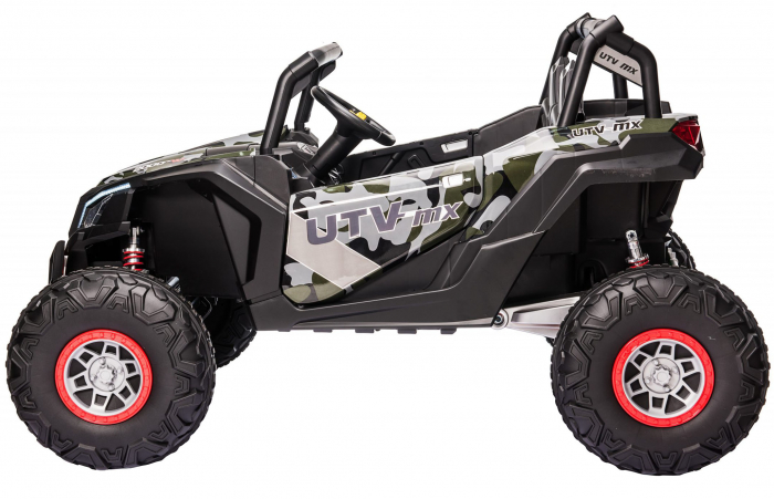 Masinuta electrica UTV Premier Dune, 24V, roti cauciuc EVA, 2 locuri, scaun piele ecologica, camuflaj [4]
