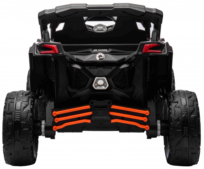 Masinuta UTV electric Premier 4x4 Can-Am Maverick Turbo, 1 loc, 24V, roti cauciuc EVA, scaun piele ecologica, portocaliu [7]