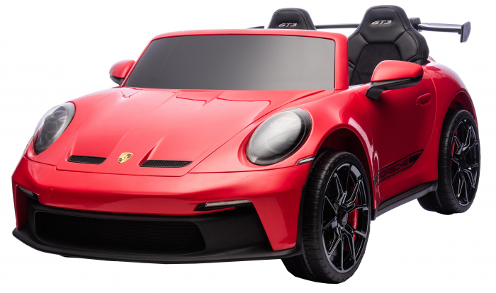 Masinuta electrica 4x4 Premier Porsche 911 GT3, 12V, 2 copii, roti cauciuc EVA, scaun piele ecologica, rosu [2]