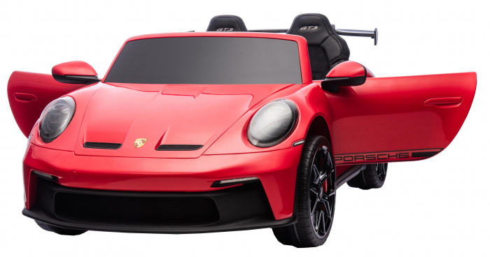 Masinuta electrica 4x4 Premier Porsche 911 GT3, 12V, 2 copii, roti cauciuc EVA, scaun piele ecologica, rosu [12]