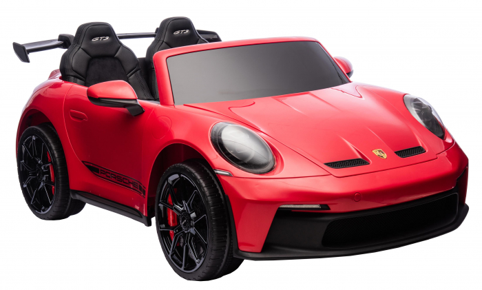 Masinuta electrica 4x4 Premier Porsche 911 GT3, 12V, 2 copii, roti cauciuc EVA, scaun piele ecologica, rosu [15]