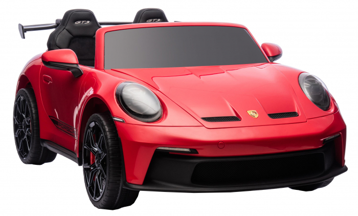 Masinuta electrica 4x4 Premier Porsche 911 GT3, 12V, 2 copii, roti cauciuc EVA, scaun piele ecologica, rosu [10]