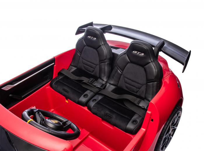 Masinuta electrica 4x4 Premier Porsche 911 GT3, 12V, 2 copii, roti cauciuc EVA, scaun piele ecologica, rosu [32]