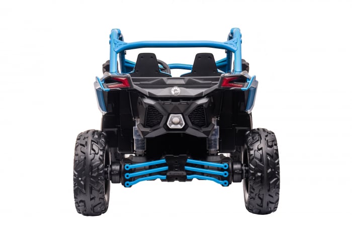 Masinuta UTV electric Premier 4x4 Can-Am Maverick Force RC, 2 locuri, 12V, roti cauciuc EVA, scaun piele ecologica, albastru [7]
