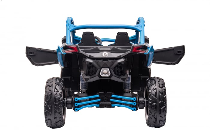 Masinuta UTV electric Premier 4x4 Can-Am Maverick Force RC, 2 locuri, 12V, roti cauciuc EVA, scaun piele ecologica, albastru [12]