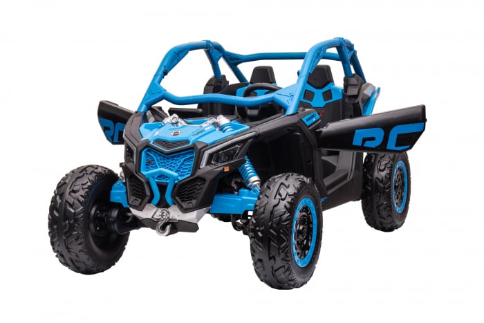 Masinuta UTV electric Premier 4x4 Can-Am Maverick Force RC, 2 locuri, 12V, roti cauciuc EVA, scaun piele ecologica, albastru [10]