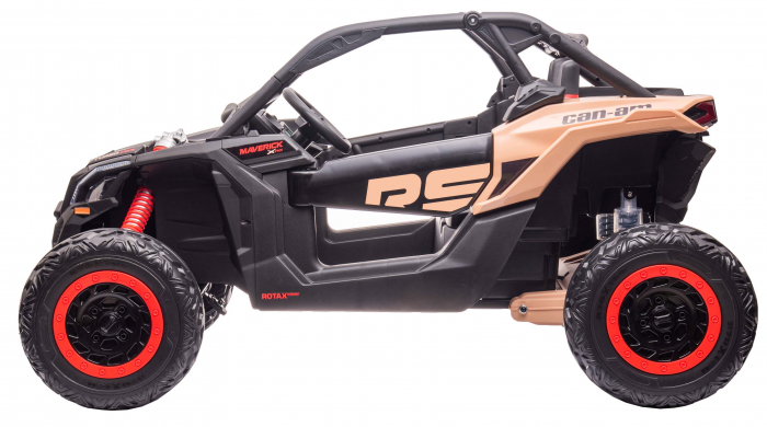 Masinuta UTV electric Premier 4x4 Can-Am Maverick Power RS, 2 locuri, 2 baterii 24V, roti cauciuc EVA, scaun piele ecologica, negru [5]