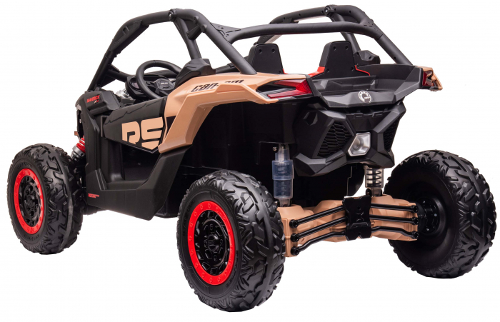 Masinuta UTV electric Premier 4x4 Can-Am Maverick Power RS, 2 locuri, 2 baterii 24V, roti cauciuc EVA, scaun piele ecologica, negru [6]