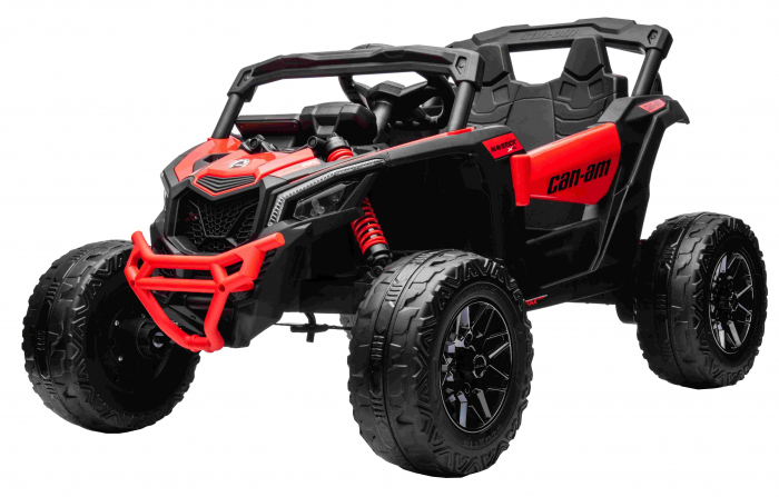 Masinuta UTV electric Premier 4x4 Can-Am Maverick Turbo, 1 loc, 24V, roti cauciuc EVA, scaun piele ecologica, rosu [15]