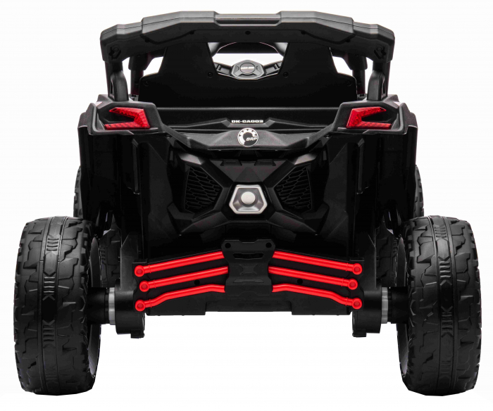 Masinuta UTV electric Premier 4x4 Can-Am Maverick Turbo, 1 loc, 24V, roti cauciuc EVA, scaun piele ecologica, rosu [7]