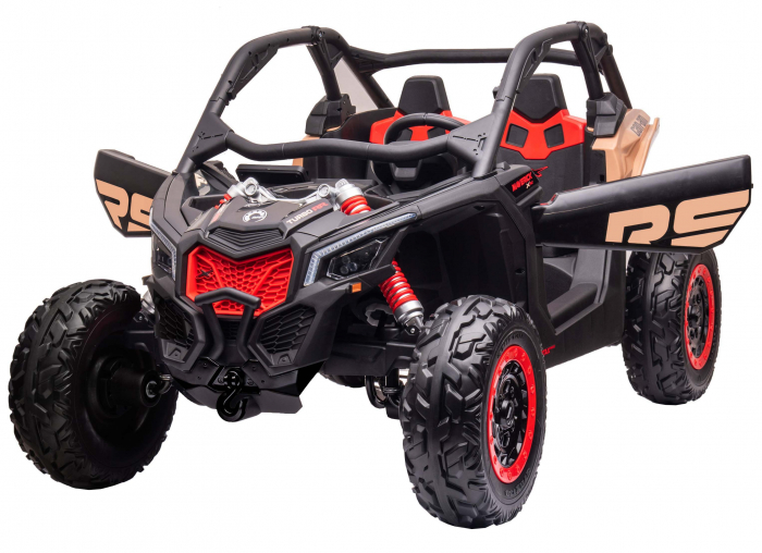 Masinuta UTV electric Premier Can-Am Maverick Speed RS, 2 locuri, 24V, roti cauciuc EVA, scaun piele ecologica, 2 motoare 240W, negru [8]
