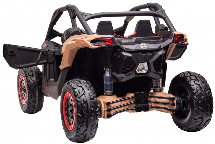 Masinuta UTV electric Premier Can-Am Maverick Speed RS, 2 locuri, 24V, roti cauciuc EVA, scaun piele ecologica, 2 motoare 240W, negru [9]